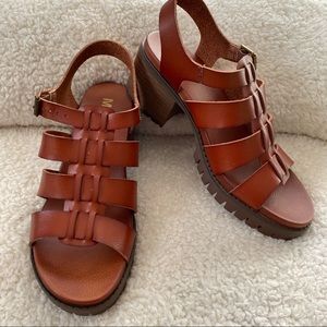 MIA Shoes Platform Block Heel Sandal